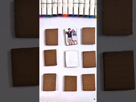 Jinu and rumi cardboard box matching puzzle game #kpop #demonhunters #trend