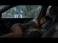 Fall Asleep in 5 Minutes 🌧️⛈️ Heavy Rain & Powerful Thunder in a Car | Deep Sleep Sounds