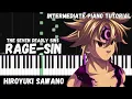 The Seven Deadly Sins - Rage-Sin Intermediate Piano Tutorial