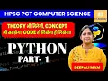 1 Python Python Part 1 - HPSC PGT Computer Science
