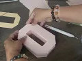 Making Boho Chic themed 3D letter standees party decoration