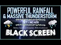 Download Lagu Reduce Insomnia Symptoms with Continuous HEAVY RAINFALL \u0026 MASSIVE THUNDERSTORM Sound for Sleeping
