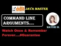 Tutorial7 JAVA Command Line Arguments Just in 5 minu Watch Once Remember Forever Java Master