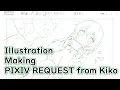 Nicca Illust Making pixiv Request from Kiko