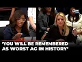 Lagu Jasmine Crockett weigert een vraag te stellen aan Pam Bondi in het Congres en geeft haar in plaat...