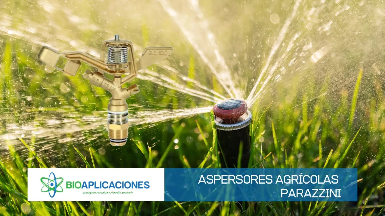 Aspersor de bronce entrada ¾" presion de trabajo de 2.0 a 5.0 bar flujo de 11.6 a 60.0 lpm (incluye boquillas) - 1 pieza Parazzini LM-9130