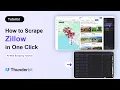 How to Scrape Real Estate Data from Zillow in One Click AI Web Scraping Tutorial