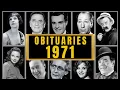 Famous Hollywood Celebrities We ve Lost in 1971 - Obituary in 1971