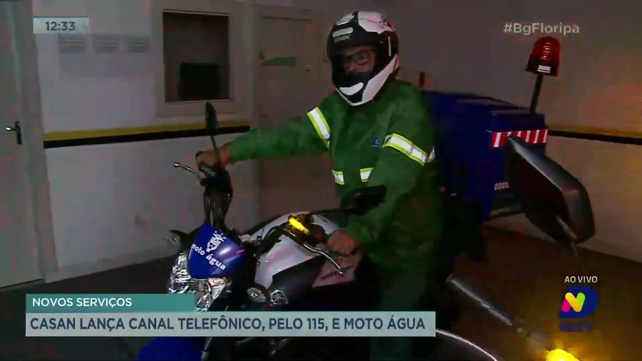 Casan lança canal telefônico, pelo 115, e Moto Água, em Florianópolis