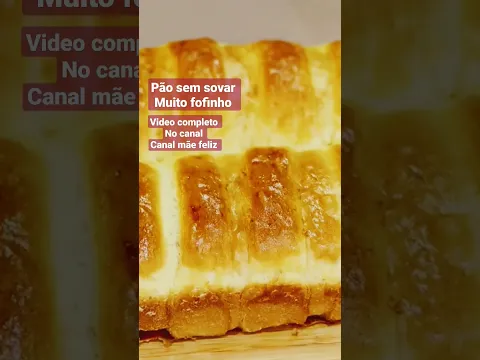 pão fofinho e sem sovar #receita #gastronomia #pãofácil #sem sovar