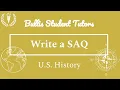 Write a SAQ Short Answer Question APUSH AP World History AP Comparative Government