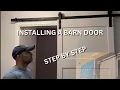 How To Install An OVE Barn Door - Step By Step