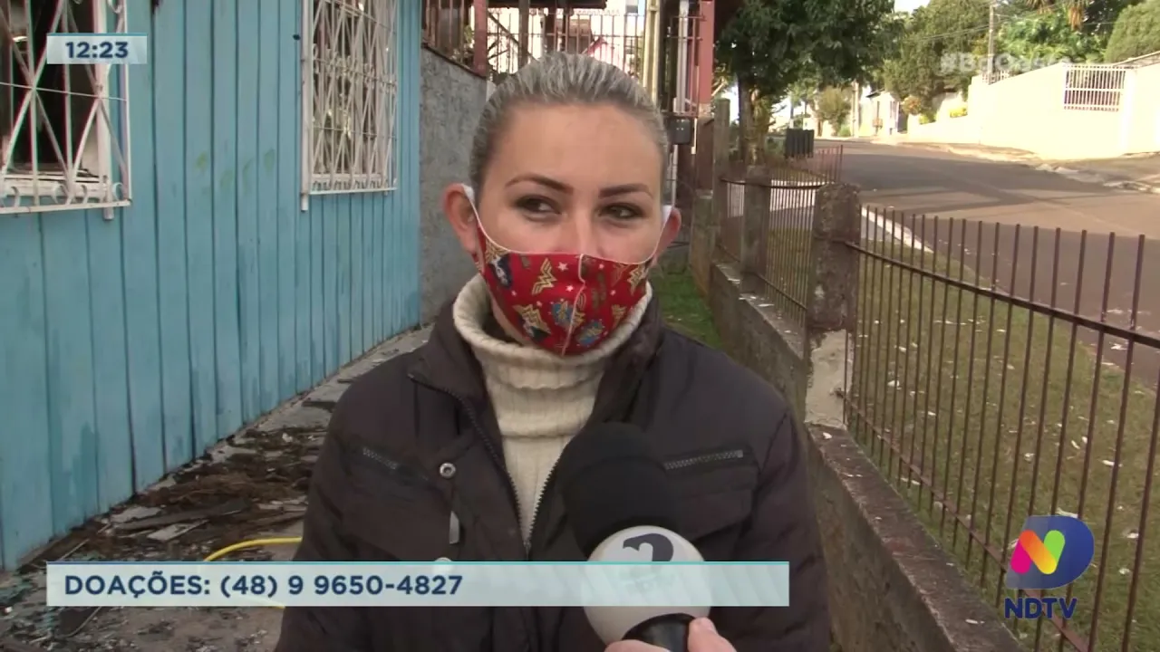 Chapecó: Família que perdeu tudo em incêndio precisa de móveis e eletrodomésticos