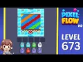 Pixel Flow Level 673 Solution Walkthrough