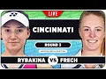 RYBAKINA vs FRECH WTA Cincinnati 2026 LIVE Tennis Watchalong
