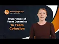 Importance of Team Dynamics to Team Cohesion Knowledgecity