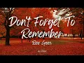 Bee Gees - Don't Forget To Remember (Lyrics)