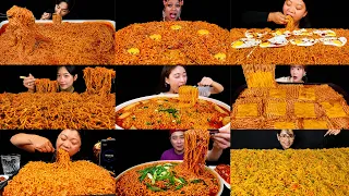 THE ULTIMATE SPICY NOODLE CHALLENGE MUKBANG🔥🍜🥵