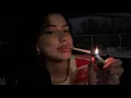 ASMR cigarette smoking with the snow ( deepest tingles)
