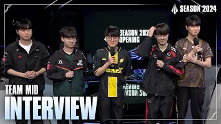 Team MID Interview | 2024 Season Opening