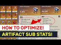 How To Search For End-Game Artifact Stats Artifacts Sub Stats Tips Genshin Impact
