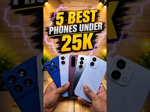 Top 5 Best Budget Phones Under 25k - Rv #shorts