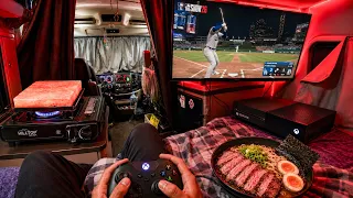 2 Days on The Road in 105 Degree Weather w/ My Xbox & Steak Ramen on Hot Rock 