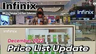 INFINIX Price List Update December 2022, Infinix Hot 20 5G, Hot 20, Zero Ultra 5G, Hot 11s NFC