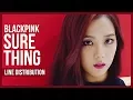 BLACKPINK - Sure Thing (Cover) Line Distribution (Color Coded)