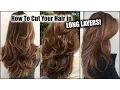 HOW I CUT MY HAIR AT HOME IN LONG LAYERS Long Layered Haircut DIY at Home Updated