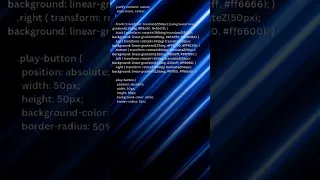 Mesmerizing 3D Cube Animation with Play Button HTML CSS JavaScript Tutorial