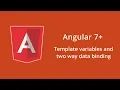 Your complete guide in Angular in Arabic - 16 Template variables and two-way data binding