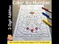 2nd Grade Go Math 4 6 2-Digit Addition Color By Numbers