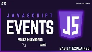 10 JavaScript Events Explained Mouse Keyboard Input Change Events Form Events in Next
