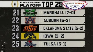 Top 25 College Football Scores AP Rankings