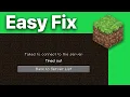 How To Quickly Fix Minecraft Connection Timed Out Error