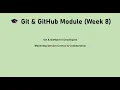 Level Up Hub Week 8 - Version Control Git and GitHub