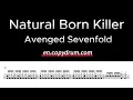 Avenged Sevenfold-Natural Born Killer | Drum Score, Drum Sheet Music