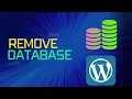 How to Delete or Remove Database from phpmyadmin How to Remove site in Wordpress