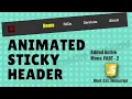 How To Make Sticky Header And Change Menu Color On Scroll Javascript Javascript Tutorial Js