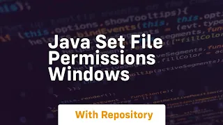 java set file permissions windows