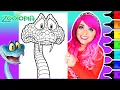 Coloring Zootopia 2 Gary De Snake Disney Zootopia Movie Coloring Page Ohuhu Art Markers