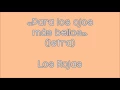 (Letra) Los Rojas - Para los ojos más bellos