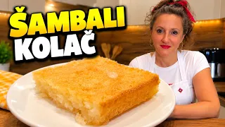 ŠAMBALI KOLAČ - zaliveni kolač od samo 5 sastojaka - mjere na čaše