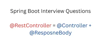 Spring Boot - What is the difference between RestController vs Controller
