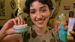 ASMR Spa Day Green Themed Pampering layered sounds whispered rp personal attention tingly