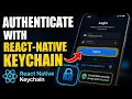 How to authenticate with react-native-keychain for login sessions - Step By Step