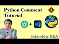 2 Python Comment and TR Interview Q A Python easy Python Shortcuts Genie MITHRAMMA IT