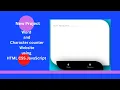 Project 4 How to create a word counter and character counter using html css and javascript