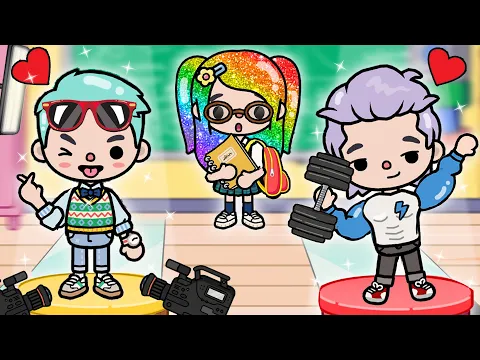 Download MP3 Nerd Girl With Famous and Mafia BoyFriends | Toca Life Story |Toca Boca